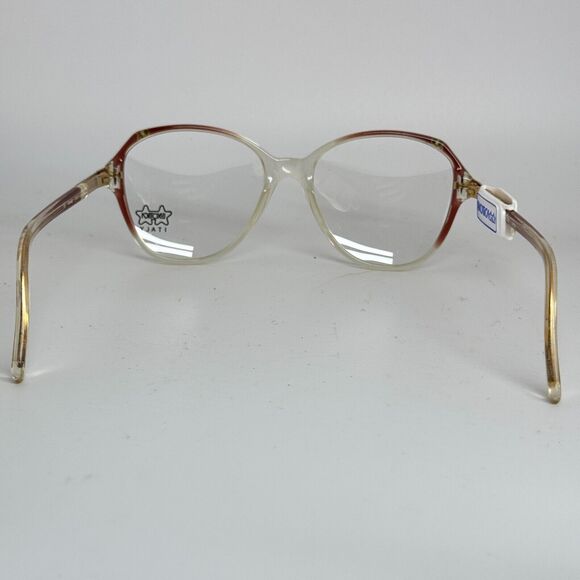 Luxottica L251 Klixx-2 4151 Eyeglasses Frames VINTAGE RARE Clear RED H15311 - Picture 3 of 7